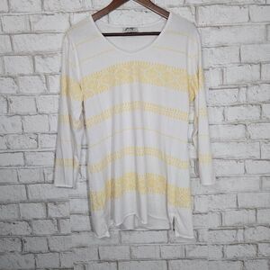 Wild Palms white and yellow top